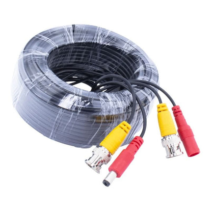 20 meter camerabewaking kabel (BNC + voeding)