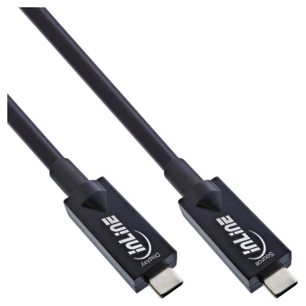 3 meter USB 3.2 Gen.2 AOC-kabel – USB-C naar USB-C – Glasvezel hybride – 10 Gb/s - Zwart