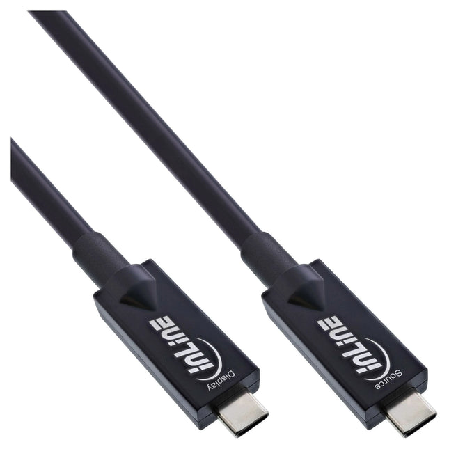 3 meter USB 3.2 Gen.2 AOC-kabel – USB-C naar USB-C – Glasvezel hybride – 10 Gb/s - Zwart