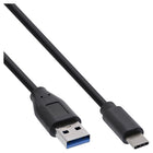 1 meter USB 3.2 Gen.1x2 kabel – USB-C naar USB-A – 10 Gb/s – zwart