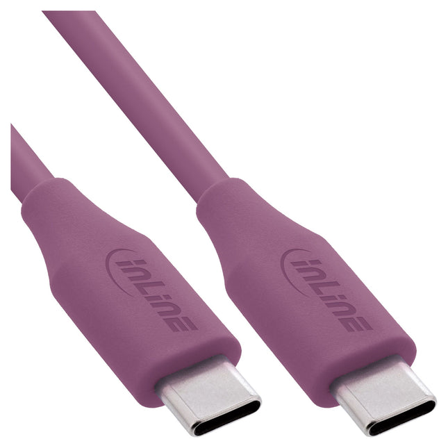 1 meter USB 2.0-kabel – USB-C snellaadkabel 100W – Wild Berry paars