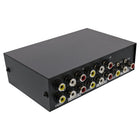 AV-schakelaar handmatig 4-poorts, 3x RCA IN/OUT