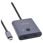 Handmatige USB-C switch – bidirectioneel – 10 Gb/s – 100W – 8K@60Hz