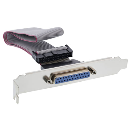 50 cm Slotplaatje met DB25 parallelle poort – DB25 vrouwelijk naar 26-pins interne header