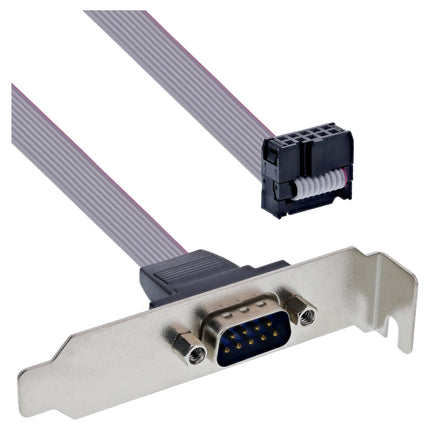 60 cm 9-pins SUB-D (m) low profile slotplaatje
