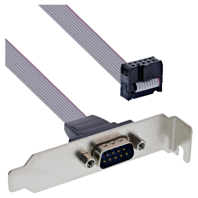 60 cm 9-pins SUB-D (m) low profile slotplaatje