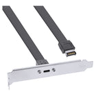 50 cm PCI-sleufbeugel met USB-C aansluiting – USB 3.2 Gen 2 Key-A intern