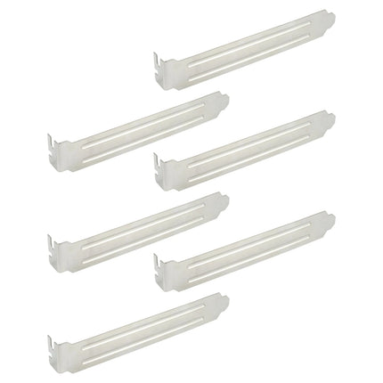 Aluminium PCI/PCIe/ISA sleufafdekplaten – 6 stuks
