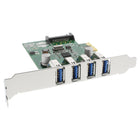 PCIe kaart – 4x USB 3.0 – met SATA-voeding