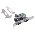 PCIe interfacekaart – 2x seriële RS-232 – ASIX AX99100 – low profile