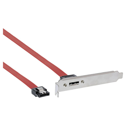 50 cm - eSATA slotplaatje – eSATA socket extern naar interne SATA stekker