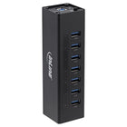 1 meter - USB hub – 7 poorten – USB 3.2 Gen.1 – met externe 12V voeding – zwart