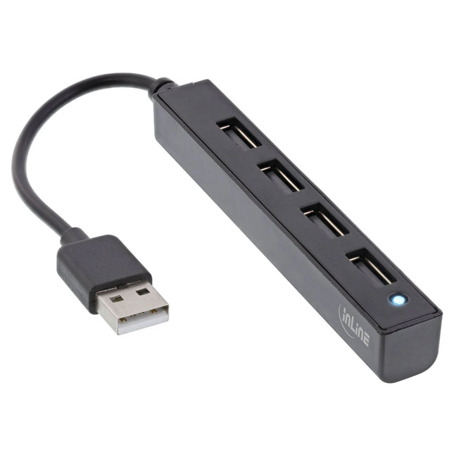 15 cm - USB 2.0 4-poorts hub – USB-A mannelijk naar 4x USB-A vrouwelijk
