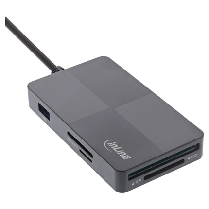 USB 3.2 Multi Cardreader Hub – SD / TF / MS / XD / CF – 3x USB-A – USB-C / USB-A – dual