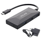 15 cm - USB hub – USB-A / USB-C – 3x USB-A + 2x USB-C – USB 3.2 Gen.1 – 5 Gb/s – met externe voeding