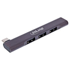 USB-C hub – 4x USB-A – USB 2.0 / USB 3.2 Gen.1 – compact slim ontwerp