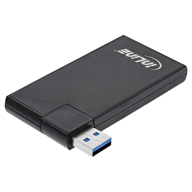 180° Twist Hub USB 3.0 – 4 poorten – draaibaar – zwart