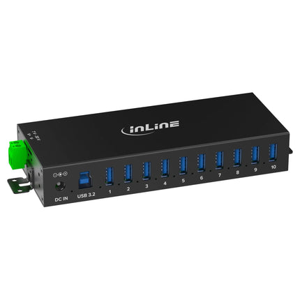 USB 3.2 Gen.1 industriële hub - 7 poorten - aluminium - inclusief voeding