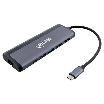 USB-C multiport adapter met HDMI, DisplayPort, USB, RJ45, SD en Power Delivery 100W