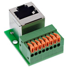 RJ45 aansluitblok – Cat.5e – haakse RJ45-contactdoos – 8-pins insteekterminal