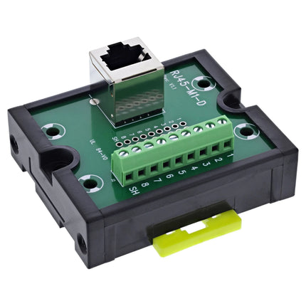 RJ45 aansluitblok – contactdoos – schroefklem – DIN-rail