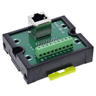 RJ45 aansluitblok – contactdoos – schroefklem – DIN-rail