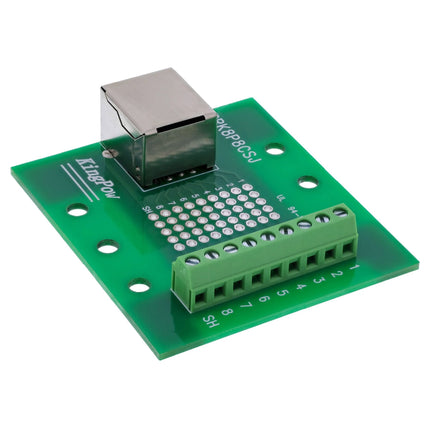 RJ45 aansluitblok – RJ45 contactdoos – recht – voor DIN-rail