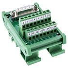 D-Sub 15 aansluitblok – D-Sub 15 contactdoos naar schroefklem – DIN-railmontage