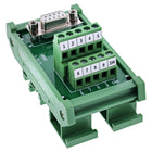 D-Sub 9 aansluitblok – D-Sub 9 contactdoos naar schroefklem – DIN-railmontage