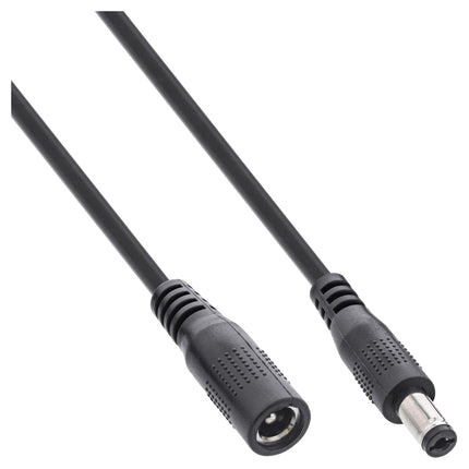 1 meter DC-verlengkabel 5,5 x 2,1 mm – zwart