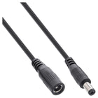 1 meter DC-verlengkabel 5,5 x 2,1 mm – zwart
