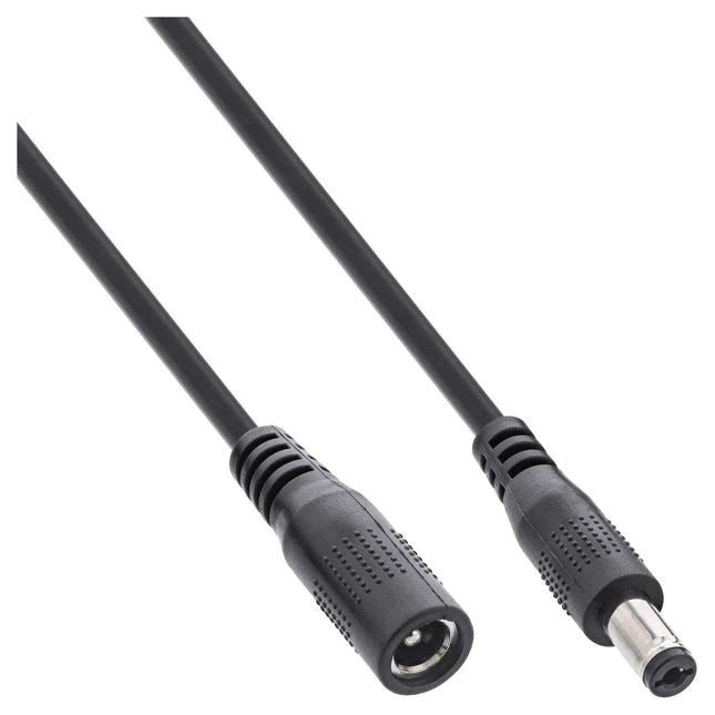 1 meter DC-verlengkabel 5,5 x 2,1 mm – zwart