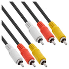 1,5 meter Tulp composiet audio/video kabel – 3x RCA