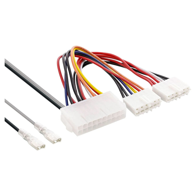 20 cm ATX 20-pins (vrouwelijk) naar AT P8/P9 voedingsadapter met schakelaar