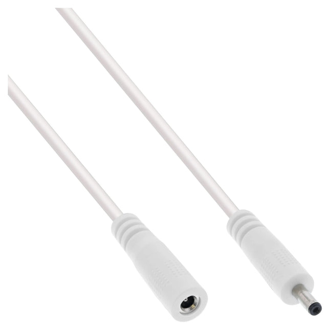 1 meter DC-verlengkabel 3,5 x 1,35 mm – wit