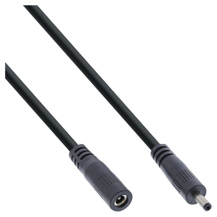 5 meter DC-verlengkabel 3,5 x 1,35 mm – zwart