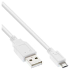 1,50 meter Micro-USB 2.0-kabel – USB-A naar Micro-B – wit