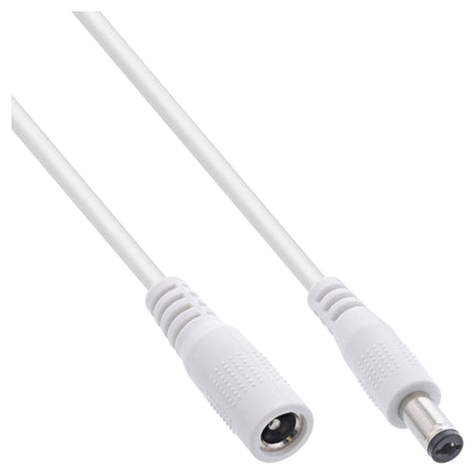 3 meter DC-verlengkabel 5,5 x 2,1 mm – wit