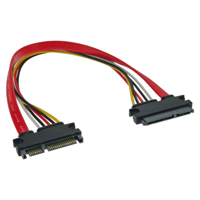 50 cm SATA data- en voedingsverlengkabel – SATA 6Gb/s