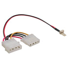15 cm Ventilatoradapterkabel 3-pins ventilator naar 4-pins Molex voeding