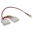 30 cm 3-pins ventilator naar 4-pins Molex adapterkabel