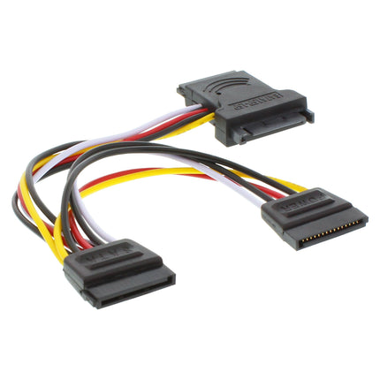 15 cm SATA-voedingssplitter – SATA male/female naar 2x SATA