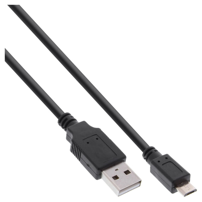 50 cm Micro USB 2.0 snellaadkabel – USB-A (M) naar Micro-B (M) - zwart