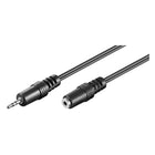 2 meter 2,5 mm jack stereo verlengkabel – zwart