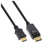 2 meter Premium DisplayPort naar HDMI kabel – DP 1.1 / HDMI 1.4 – 4K 30Hz – zwart