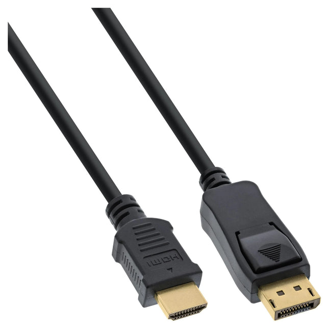 30 cm Premium DisplayPort naar HDMI kabel – DP 1.1 / HDMI 1.4 – 4K 30Hz – zwart