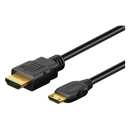 1 meter Mini HDMI naar HDMI kabel – HDMI 2.1 – 8K 60Hz - zwart