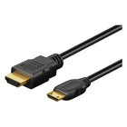 1 meter Mini HDMI naar HDMI kabel – HDMI 2.1 – 8K 60Hz - zwart
