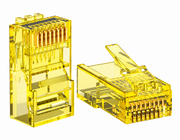 Cat 6 RJ45-stekker 8P8C UTP  – Geel