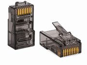 Cat 6 RJ45-stekker 8P8C UTP  – Zwart